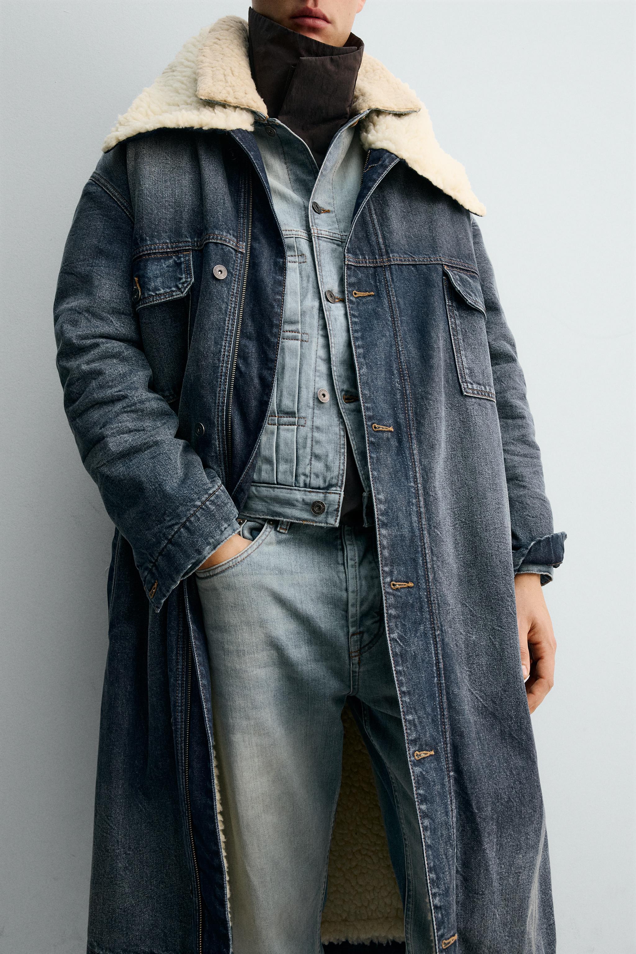 CONTRASTING DENIM COAT X SR_A